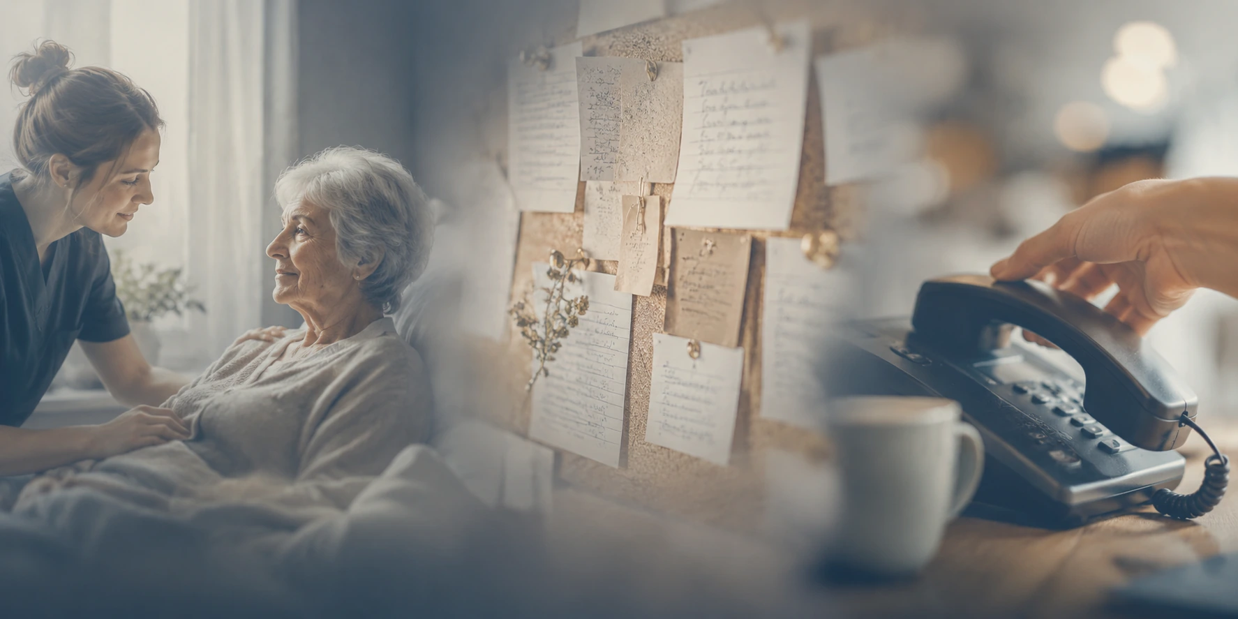 Calm montage suggesting coordinated care, planning, and responsive communication